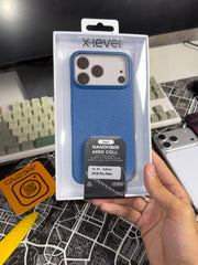 X level Nano Fiber light blue 600D Carbon Case 17/18 Series