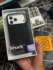 Black Snuck Premium Silicone Magsafe Case 17 Pro Max