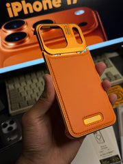 Luxury Metallic Leather Perfume Case with Magsafe 17 Series