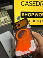 Youngkit Magic Sand Series Cosmic Orange Case 17 Pro and  Max