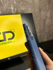 Blue Silver Dotted Luxo Carbon Magsafe Case S24/25 Ultra