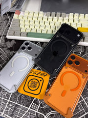 Side cut metal case