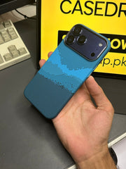 Luxo Mountain Pattern Design Carbon Case 17 Pro Max