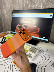 Orange Horizontal Lines Carbon MagSafe Case Same as Pita** 17 Pro Max