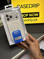 X level Sparkling Frameless Clear Magsafe Case 17 Pro Max