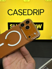 X level Sparkling Frameless Clear Magsafe Case 17 Pro Max