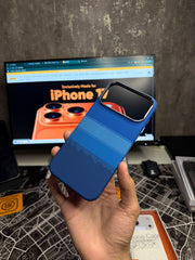 Luxo Blue Horizontal Carbon MagSafe Case