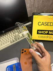 X level Sparkling Frameless Clear Magsafe Case 17 Pro Max