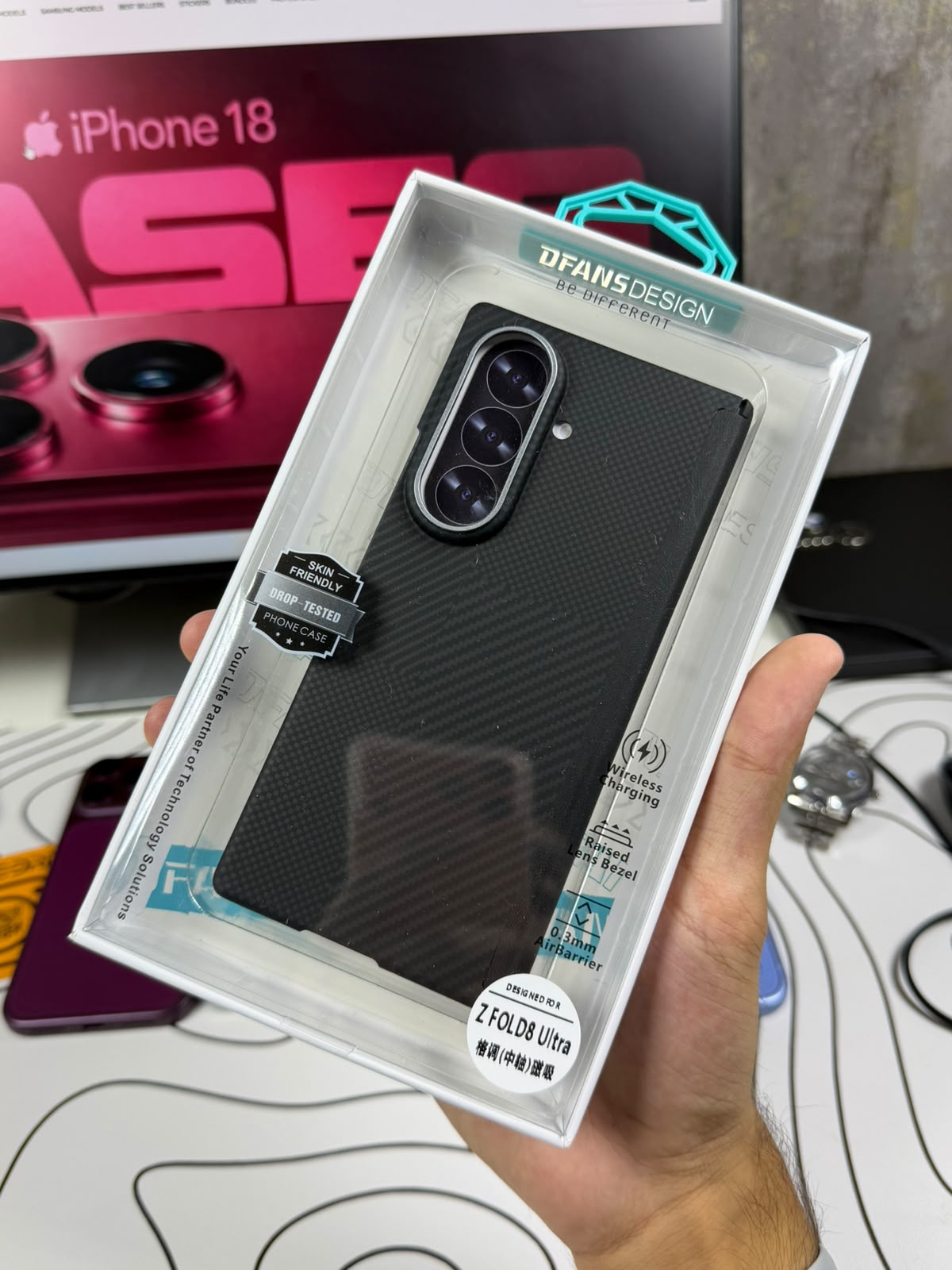 Dfangs Slim Carbon MagSafe Case Samsung Galaxy Z Fold 8 Ultra