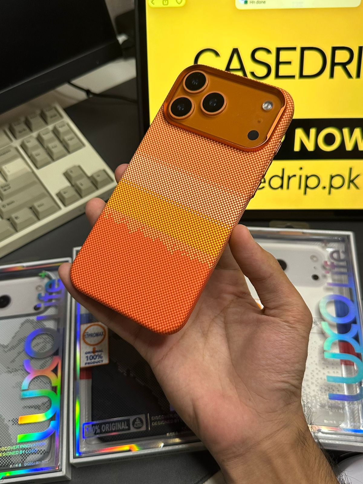 Luxo Orange Horizontal Sunset Series 17 Pro Max