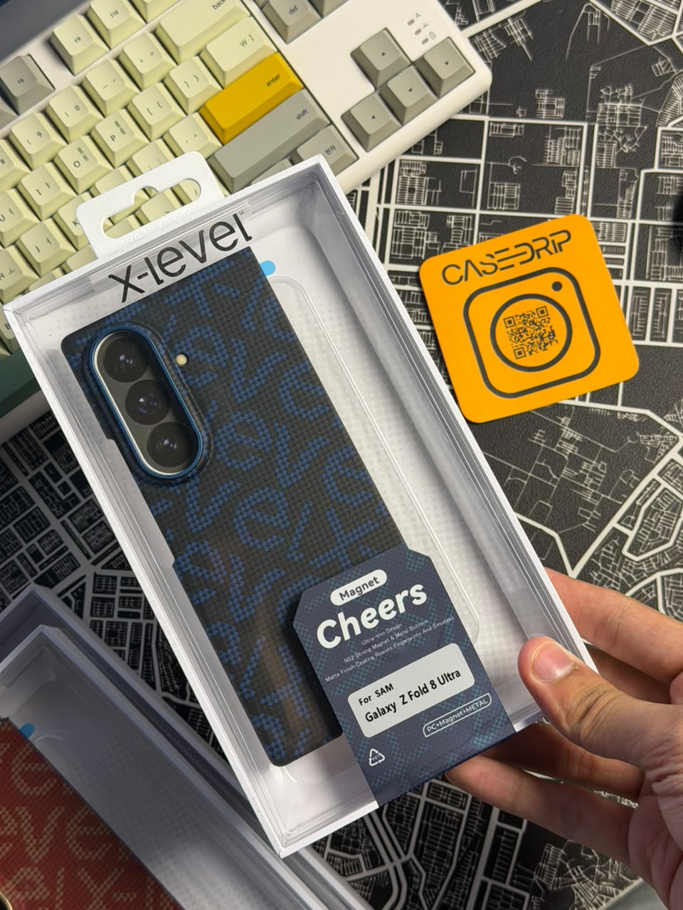 X level Cheers Carbon MagSafe Case Samsung Galaxy Fold 8 Ultra