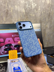 X level Cheers Carbon MagSafe Case Glacier Blue 17/18 Pro Max