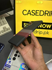 Luxo Horizontal Line Pattern Carbon Case S24/25 Ultra