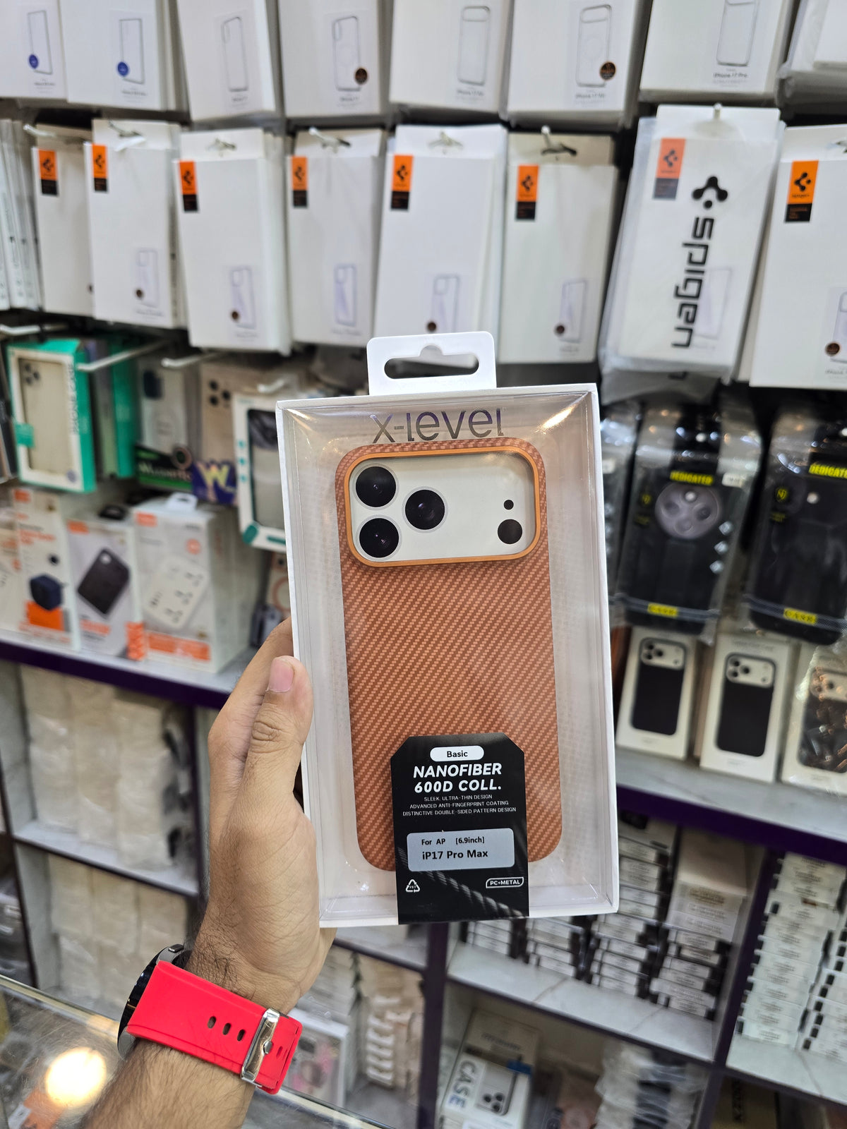 X level Nano Fiber Case Cosmic Orange 17 Pro and Max