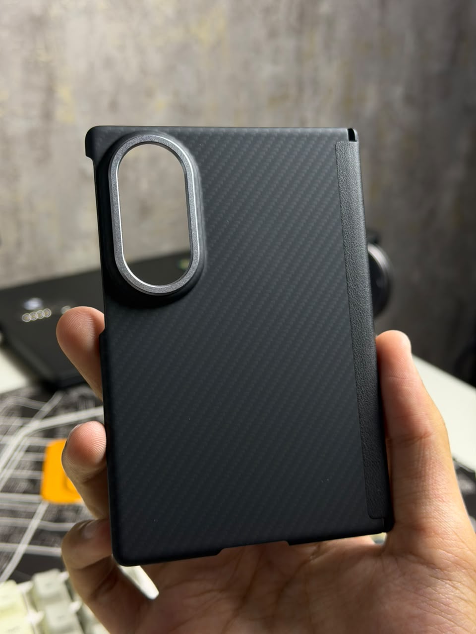 Nano fiber fold series with hinge
Only back and side hinge no front