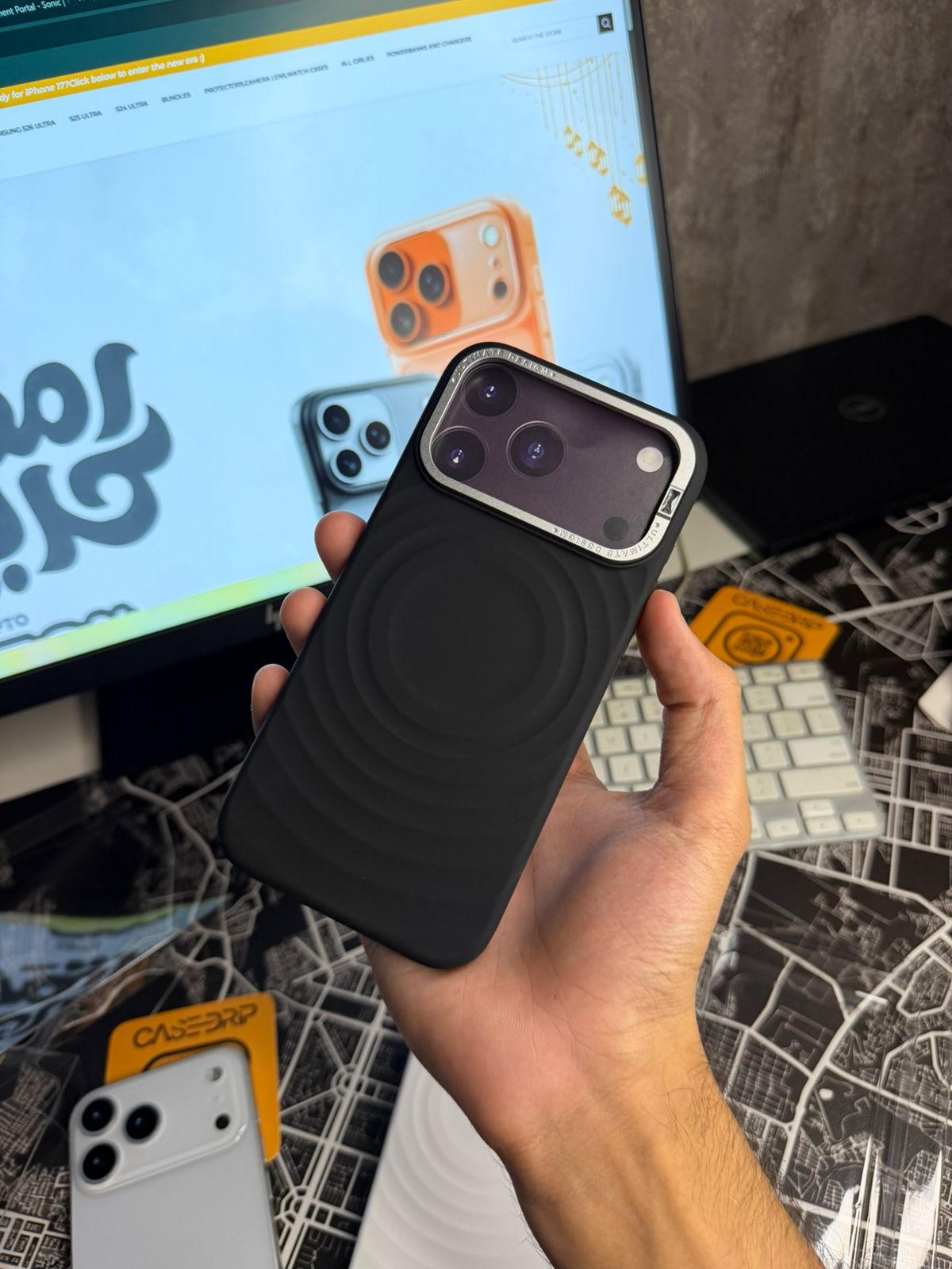 Dfangs Premium Liquid Silicone Magsafe Case 17 Pro Max