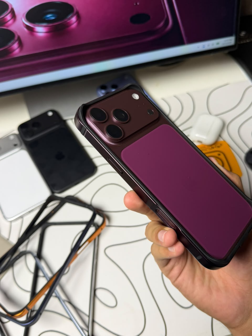Metal Side Bumper Case For Iphone 17/18 Pro Max