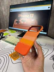 Orange Horizontal Lines Carbon MagSafe Case Same as Pita** 17 Pro Max