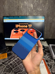 Luxo Blue Horizontal Carbon MagSafe Case