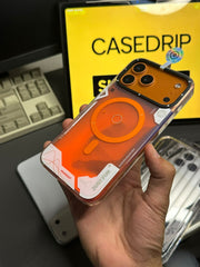Youngkit Magic Sand Series Cosmic Orange Case 17 Pro and  Max