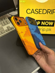 Luxo Mountain Pattern Design Carbon Case 17 Pro Max