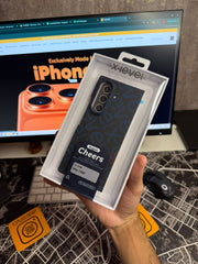X Level Cheers Magsafe Carbon Case Samsung Galaxy Fold 7 Blue Color
