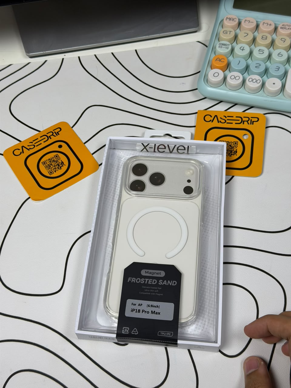 X level Frosted Stand Matt Magsafe Case 17/18 Pro Max