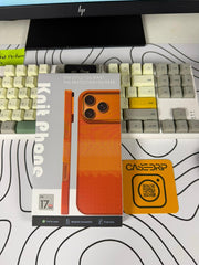Orange Horizontal Lines Carbon MagSafe Case Same as Pita** 17 Pro Max