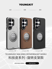 Youngkit Leather Stand Magsafe Stand Case Samsung Galaxy S26 Ultra